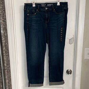 NWT Torrid Perfect Boyfriend Ankle jeans vintage stretch denim wash